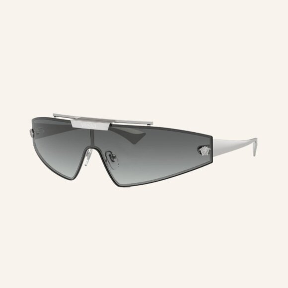 NEW VERSACE Medusa Horizon Sunglasses Silver, Shield Unisex Sunglasses Versace - Picture 4 of 7